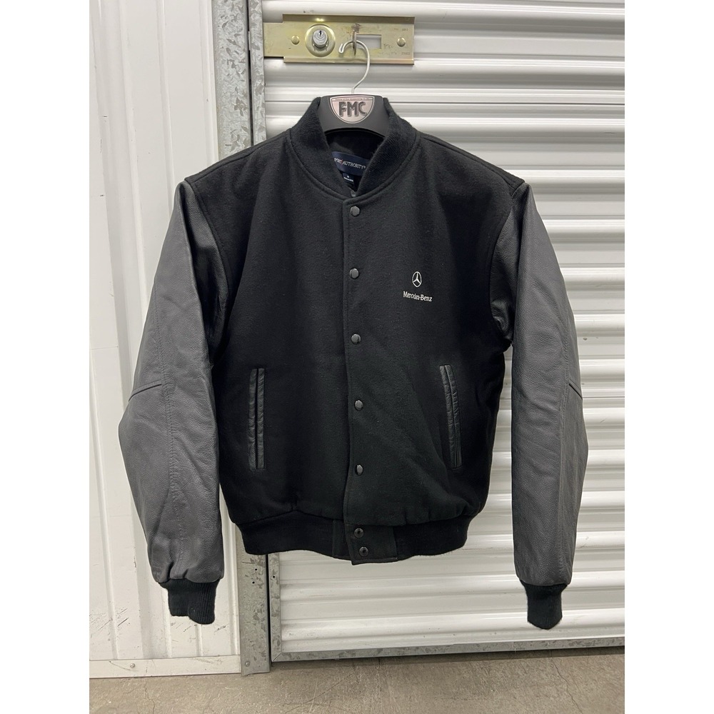 Mercedes Benz McLaren Varsity Jacket Wool & Leather Size-M RARE!!!